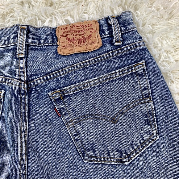 Vintage Men's Levi’s 501 Acid Washed Jeans 30x28 - Picture 4 of 10